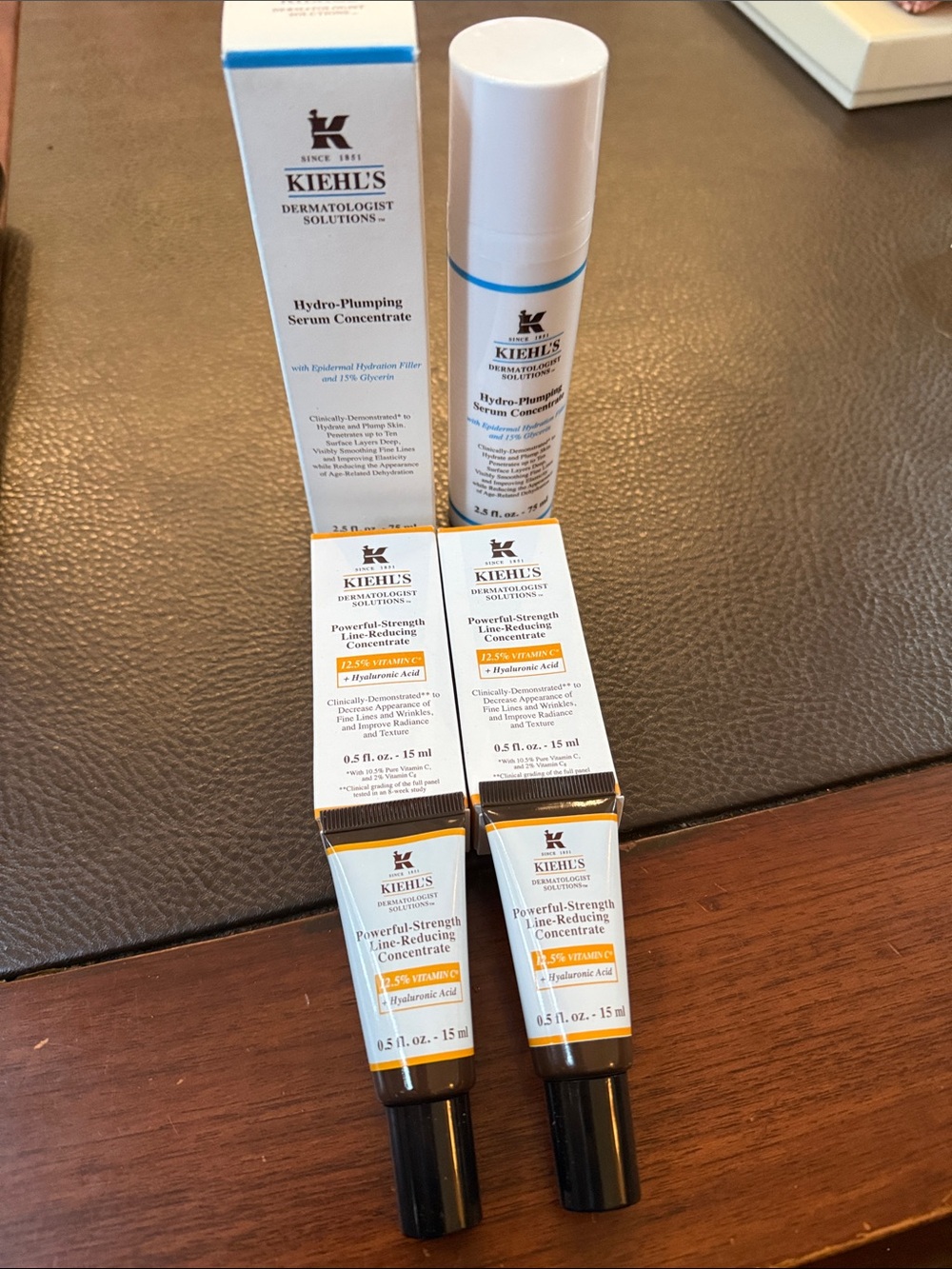 Kiehl’s Bundle 2 Line Correcting Concentrate and 1 Hydro Plumping Concentrate